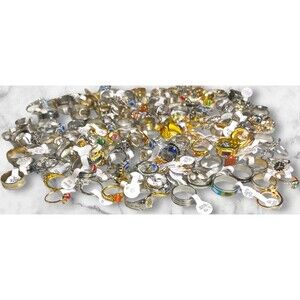 150+ New Fashion Rings Lot – Mixed Styles & Sizes Wholesale Reseller